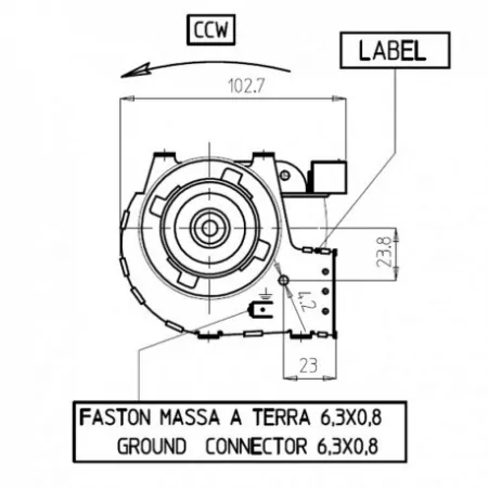 Ventilateur tangentiel - FERGAS 4M7276