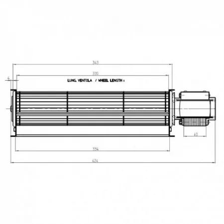 Ventilateur tangentiel - FERGAS 4M7306