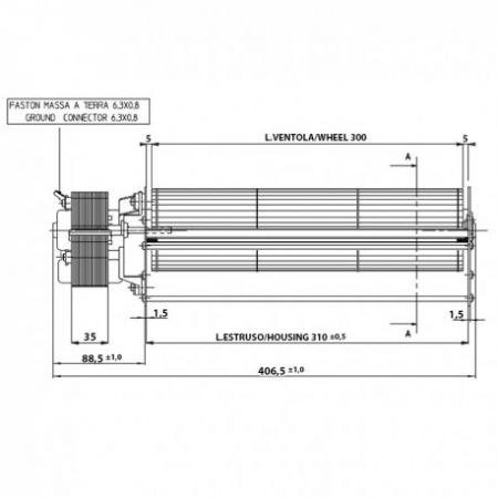Ventilateur tangentiel - FERGAS réf. 149504