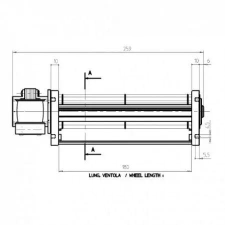 Ventilateur tangentiel - FERGAS r&eacute;f. 4B06106 =102801/605551 (SUIVI)