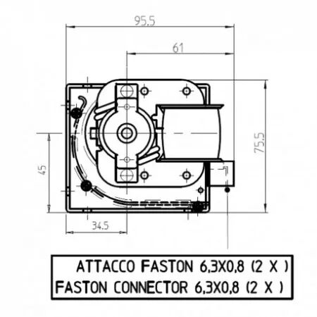 Ventilateur tangentiel - FERGAS r&eacute;f. 4B06106 =102801/605551 (SUIVI)