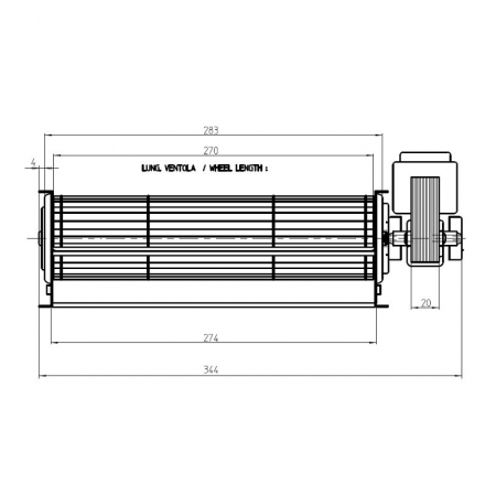 Ventilateur tangentiel - FERGAS réf. 4M3179