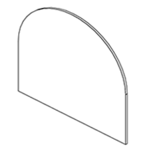 Verre de porte - STOVAX R�f. GL0238