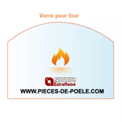 Verre tremp� pour four 171x211mm - LA NORDICA R�f. 7129150