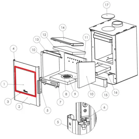Verre vitroc&eacute;ramique - LACUNZA r&eacute;f. 5021250000