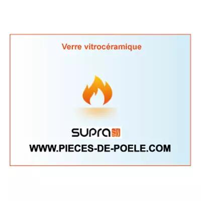 Verre vitroc�ramique 428x285x4mm = SUPRA R�f. 15980 (DISPO)