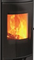 Verre vitroc�ramique bomb� s�rigraphi� pour po�le JUPITER - Deville R�f. D0027139