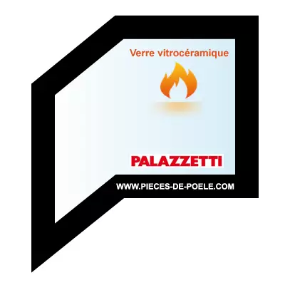 Verre vitroc�ramique pli� s�rigraphi� - PALAZZETTI R�f. 895749780