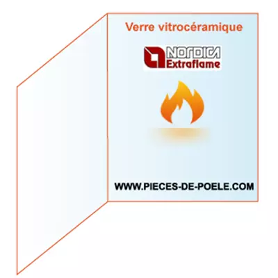 Verre vitroc�ramique prismatique 442x433mm - LA NORDICA R�f. 6025500