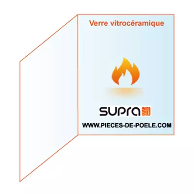 Verre vitroc�ramique prismatique 784x427x484mm - SUPRA R�f. 23679