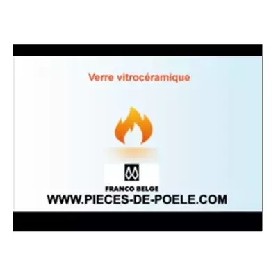 Verre vitroc&eacute;ramique s&eacute;rigraphi&eacute; 447x376x4mm - FRANCO BELGE R&eacute;f. 188902 (SUIVI)