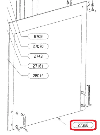Verre vitroc&eacute;ramique s&eacute;rigraphi&eacute; 517.5x520mm - SUPRA R&eacute;f. 27366 (SUIVI)