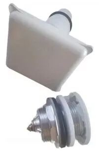 Vidage-surverse-plaque commande blanc - Jacob Delafon R&eacute;f. EJD101-00