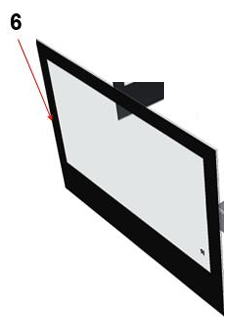 Vitre avant s�rigraphi�e Habit 73 TC E2140 - ROCAL r�f.  M5711-200