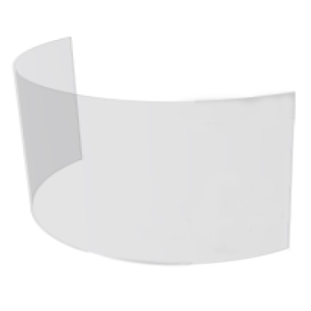 Vitre bomb�e (� l\'unit�) Ronde Central X1345 - ROCAL r�f. X1345-200