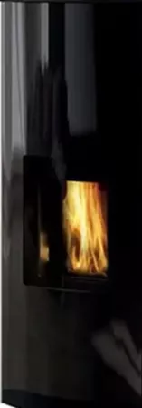 Vitre ext&eacute;rieure s&eacute;rigraphi&eacute;e noir po&ecirc;le Estray - Godin r&eacute;f. 00001309681 (SUIVI)