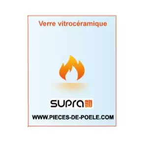 Vitre foyer po�le AKNAA - SUPRA R�f. 33249 (STOCK)