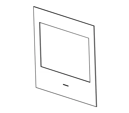 Vitre s&eacute;rigraphi&eacute;e 703x592x4mm - SUPRA R&eacute;f. 37332