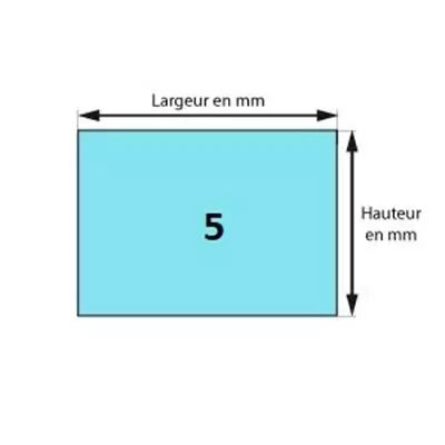 Vitre sur mesure vitroc�ramique �p. 5 mm