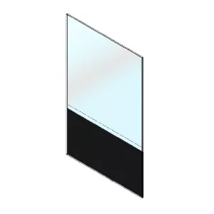Vitroc&eacute;ramique 430x268x4 mm avec joint - MCZ (Cadel-FreePoint-Red) R&eacute;f.41701400260