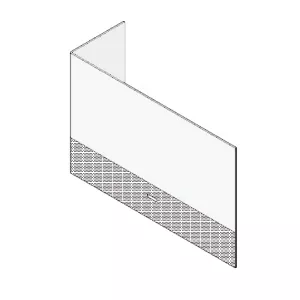 Vitroc�ramique 60 DROIT avec joint 8 mm - MCZ (Cadel-FreePoint-Red) R�f.4170043