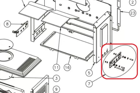 VOLET DROIT 3144 ASSEMBLE - GODIN R&eacute;f. 18705314498