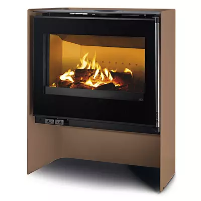 Vue �clat�e - Po�le � bois Gabriel Taupe - SUPRA R�f. 112118