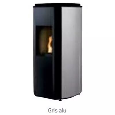 Vue �clat�e - Po�le � granul�s MAEL 5,5 GRIS ALU Ref. 112140